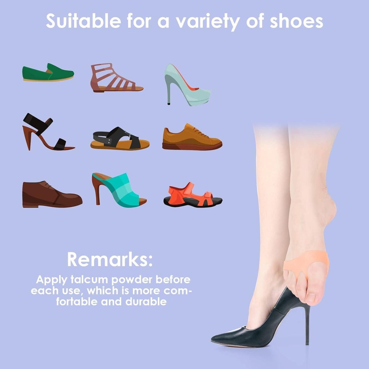 Silicone Honeycomb Shoes Pad Gel Insoles Breathable Health Care Massage for feet (Pair of 1)