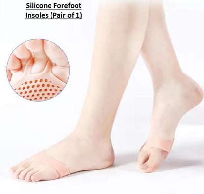 Silicone Honeycomb Shoes Pad Gel Insoles Breathable Health Care Massage for feet (Pair of 1)