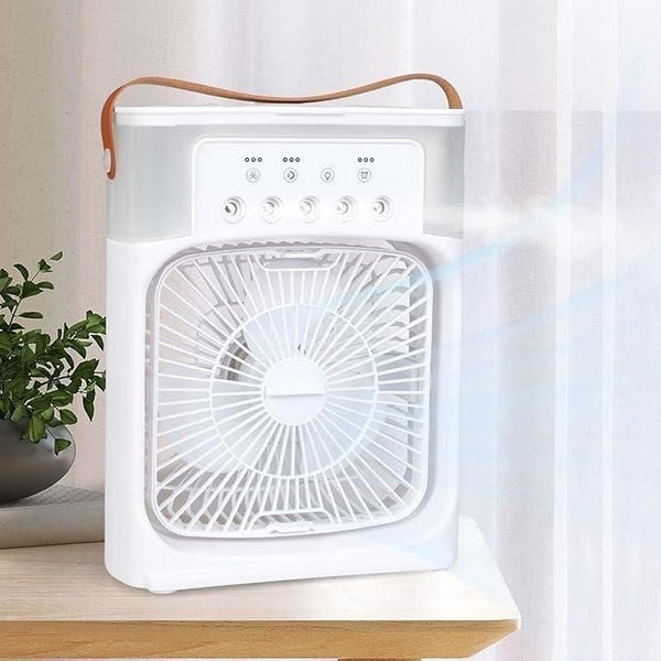 Portable Mist Fan Cooler with Humidifier & USB – Mini Air Cooler for Summer
